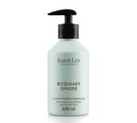 Jean & Len Conditioner Rosemary & Ginger, para cabello apagado y sin brillo, cuida en profundidad y mejora el peinado, acondicionador con aroma especiado, sin parabenos ni siliconas, 300 ml