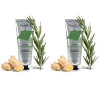 Jean & Len Crema de Manos Romero y Jengibre, con urea, cuidado de manos para manos secas y agrietadas, hidrata y nutre intensamente, sin parabenos ni siliconas, tubo de crema de manos, vegano, 75 ml