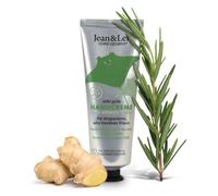Jean & Len Crema de Manos Romero y Jengibre, con urea, cuidado de manos para manos secas y agrietadas, hidrata y nutre intensamente, sin parabenos ni siliconas, tubo de crema de manos, vegano, 75 ml