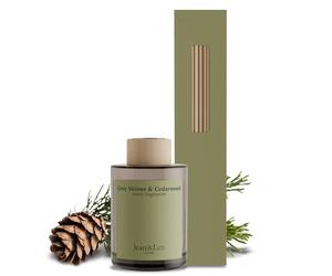 Jean & len Difusor Grey Vetiver & Cedarwood, para un Ambiente perfumado, Aroma Sensual, Vegano, 100 ml