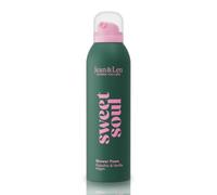 Jean & Len Espuma de Ducha Sweet Soul, con extractos de pistacho y vainilla, deja la piel suave y aterciopelada, apta para el afeitado corporal, vegana, 200 ml