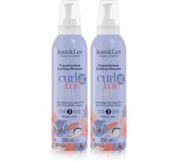 Jean & Len Espuma Moldeadora para rizos definidos y elásticos, controla el frizz, con Vitamina E y Pantenol, apta para el método Curly Girl, sin parabenos ni siliconas, espuma vegana, 200 ml