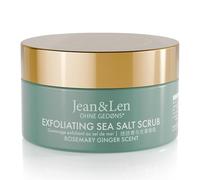 Jean & Len Exfoliante de Sal Marina Romero y Jengibre, para una experiencia de limpieza fragante, con aceites ricos, exfoliante de sal y aceite sin parabenos ni siliconas, 200 ml