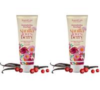 Jean & Len Gel de ducha con arándanos y vainilla, pH optimo para la piel, una experiencia de ducha revitalizante, con extracto de arándanos y vainilla, para una piel suave, 250 ml (Paquete de 2)