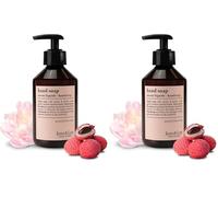Jean & Len Hand Balm Peonía & Lichi, con aceite de argán orgánico, manteca de karité hidratante y vitamina E, cuidado delicado para piel suave, aroma floral fresco, vegano, 250 ml (Paquete de 2)