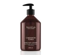 Jean & Len Limpiador de Manos y Cuerpo Cardamom & Tonka, para una limpieza perfumada, fragancia exótica y especiada, vegano, 500 ml