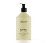 Jean & Len Heavenly Hand & Body Balm Bergamota y Cedro, para un cuidado perfumado, con aceite de argán y manteca de karité ecológicos, sin parabenos ni siliconas, 500 ml