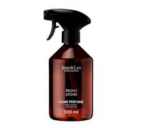 Jean & Len Home Perfume Peony & Lychee, ambientador con notas florales y delicadas, refresca con solo una pulverización, espray ambiental de diseño minimalista, 100 ml