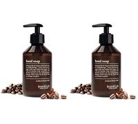 Jean & Len jabón de manos Arabica & Musk, limpia las manos estresadas, adecuado para uso diario, jabón líquido en dispensador de bomba, fragancia aromática, vegano, 250 ml (Paquete de 2)