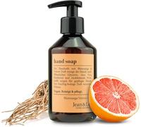 Jean & Len Jabón de manos Naranja sanguina y vetiver, limpia las manos con suavidad, jabón líquido para manos limpias, aroma afrutado y amaderado, sin parabenos ni siliconas, vegano, 250 ml