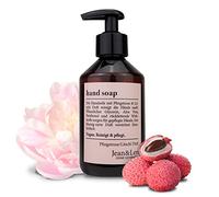 Jean & Len Jabón de manos Peony & Lychee, limpia las manos con suavidad, jabón líquido en dosificador para manos suaves y flexibles, aroma floral y delicado, sin parabenos ni siliconas, vegano, 250 ml