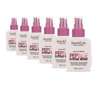 Jean & Len Leave-In Hair Mask Peptide Bond Repair Set, para cabello dañado, repara y reconstruye, suaviza la fibra capilar, protección térmica hasta 230 °C, vegano, 6 x 100 ml