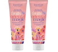 Jean & Len Pampering Cream-Oil Shower Argan Oil & Fig, adecuado para el cuidado diario, gel de ducha con aceite de argán y extracto de higo, sin parabenos ni siliconas, vegano, 250 ml (Paquete de 2)