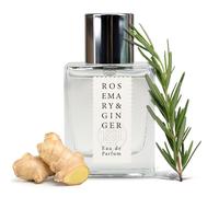 Jean & Len Rosemary & Ginger Eau de Parfum, aroma especiado y fresco a romero y jengibre, elaborado de forma artesanal, frasco de vidrio minimalista, perfume para mujer y hombre, 30 ml