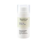 Jean & Len sérum hidratante higo chumbo y ácido hialurónico, para todo tipo de pieles, ideal como base de maquillaje, refresca la piel deshidratada, sérum facial sin parabenos ni siliconas, 30ml