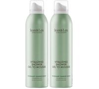 Jean & Len Soufflé de Ducha Romero y Jengibre, con aceite de almendras, jojoba y babussa, para una limpieza perfumada, para piel normal a seca, espuma de ducha, sin parabenos ni siliconas, 200 ml.