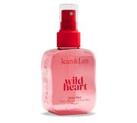 Jean & Len Spray corporal Wild Heart, delicada fragancia floral con cremosa leche de arroz, con pantenol y extracto de flor de cerezo, de larga duración, spray corporal vegano, 100 ml