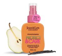 Jean & Len Spray protector del calor Protect & Care, protege el cabello hasta 230 °C frente a roturas y puntas abiertas, lo deja suave, sin siliconas ni parabenos, Heat Protection Spray vegano, 100 ml