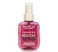 Jean & Len Spray reparador exprés con queratina, 100 ml | Repara el cabello seco y dañado, protege del calor hasta 230°, facilita el peinado, vegano