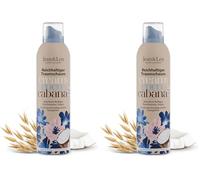 Jean & Len Traumschaum Espuma de ducha nutritiva con coco y leche de avena, tecnología de gel a espuma, vitamina E y glicerina vegetal, sin parabenos ni siliconas, 200 ml (Paquete de 2)