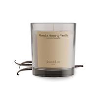 Jean & Len Vela Perfumada Manuka Honey & Vanilla, hecha con manteca de karité, duración aprox. 40 h, diseño minimalista, aroma sensual, vegana, 195 g