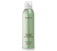 Jean & Len Vitalizing Shower Gel To Mousse Rosemary & Ginger, 200 ml | Espuma de ducha con aceite de almendra, jojoba y babasú, para una limpieza perfumada, sin parabenos ni siliconas