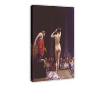 Jean Leon Gerome - Lienzo decorativo para pared, diseño de esclavos en Roma, para dormitorio, oficina, habitación, marco de regalo, 50 x 75 cm