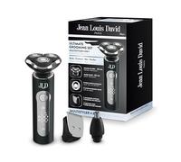 Jean Louis David - Afeitadora de Barba - Afeitado de Alta Precisión 0,1 mm - Set Completo Recortadora Nariz/Orejas y Acabados - USB-C - Batería de Litio