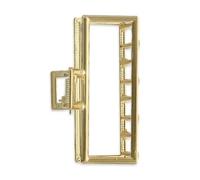 Jean Louis David - Pinza para el pelo rectangular y calada - Accesorio de moda - Dorado - Peinado