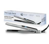 Jean Louis David - Plancha de viaje LITTLE STYLER - Ultra compacto fino - 11 temperaturas hasta 230 °C - Suavizado, hebillas precisas - Pantalla digital - Cierre seguro - Herramienta profesional
