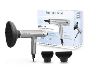 Jean Louis David - Secador de pelo - Nueva generación - Motor digital BLDC - Ultra compacto y ligero - 3 accesorios magnéticos - alisado - Cepillado - Rizos - Aerostil