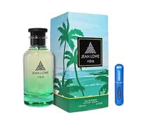 Jean Lowe Vibe Eau de Parfum 100ml, Perfume Árabe Unisex de Larga Duración, Incluye Atomizador Recargable, Menta Grosellas Negras Cítricos Rosa Higo Dátiles, Fragancia Amaderada y Aromática (Vibe)