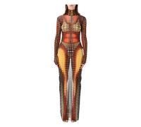 Jean Paul Gaultier - Re-Edition The Brown Dots Long Dress - Dresses - Mujer - Multicolor - S -