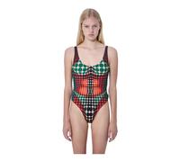 Jean Paul Gaultier- Re-Edition The Brown Dots Swimsuit- Swimwear- Mujer- Multicolor- L- Re-Edition The Brown Dots Swimsuit