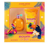 JEANNE ARTHES - Set de regalo para mujer - Boum do Brasil - Eau de Parfum 100 ml + Leche corporal 150 ml - Aroma Coco Vainilla - Fabricado y empaquetado en Francia