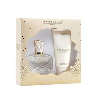 JEANNE ARTHES - Set de regalo para mujer - Cassandra Roses Blanches - Eau de Parfum 100 ml + Leche corporal de 150 ml - Fragancia Amber Santal - Fabricado y empaquetado en Francia