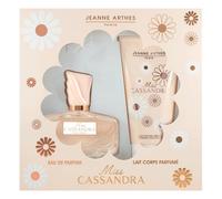 JEANNE ARTHES - Set de regalo para mujer - Miss Cassandra - Eau de Parfum 100 ml + Leche corporal de 150 ml - Fragancia rosa vainilla - Fabricado y empaquetado en Francia
