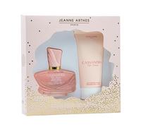 JEANNE ARTHES - Set de regalo para mujeres - Cassandra Rose Intense - Eau de Parfum 100 ml + Leche corporal 150 ml - Nota de fragancia Rosa-Almizcle - Fabricado y empaquetado en Francia