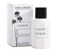 Jeanne en Provence Lin Blanc pour Homme EDT 100 ml Eau de Toilette para hombres, flores de algodón