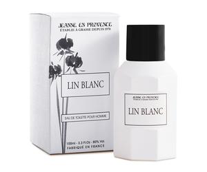 Jeanne en provence lin blanc pour homme edt 100 ml eau de toilette par