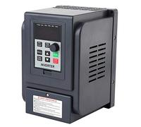 Jeanoko 1 , 5 KW VFD Variador de Frecuencia Monofasico , Entrada Monofásica 220V Salida Trifásica 380V para Control de Velocidad del Motor