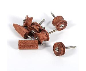 Jeanoko 1 Pieza de Bruñidor de Cuero, Punta de Palisandro para Pulido y Abrillantado Eléctrico, Bruñidor, para el Cuidado del Cuero.