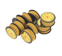 Jeanoko 10 Marcadores de Cables de Identificación de Cables, Tubos de Números Transparentes de PVC a Prueba de Aceite para Computadoras Electrónicas Cableado de Red Eléctrica, 0 a 9 (6m²)