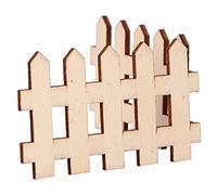 Jeanoko 100 Piezas Decoración en Miniatura de Valla de Madera, Lindo Adorno de Jardín de Madera, Perfecto para Jardín de Hadas de Bricolaje y Mini Paisajes, Hecho de Tablero de Densidad, Tamaño 7,3