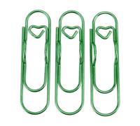 Jeanoko 30 Clips de Metal para Bolígrafos, Soportes Multifuncionales Duraderos de Acero Inoxidable para Cuadernos, Escuelas y Oficinas (Verde)
