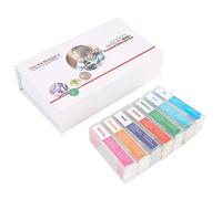 Jeanoko 35 Portaobjetos de Microscopio Preparados de Vidrio para Biología, Juego de Muestras de Laboratorio con Materiales Frescos y Tejido Celular Transparente, para Niños y