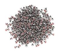Jeanoko 500 Uds Ojales de Latón Kit de Ojales Coloridos para Manualidades DIY Ropa Zapatos Bolsas Metal de (Rosa)
