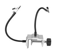 Jeanoko Abrazadera de estación de soldadura con soporte de hierro eléctrico de brazo de metal Universal que ayuda a soldar las manos para soldadura DIY