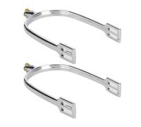 Jeanoko Accesorio de Caballo de Montar de Estilo inglés de aleación de Zinc de espuelas de Caballo con Rowel de Cobre Giratorio 4 . 7oz 4 . 3x3x0 . 7in