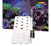 Jeanoko Acuario Transparente Coral Rack Stand, Coral Rack Coral Rack Rack Rack Coral Frag Rack Hacer Coral Crecer Más Saludable 3 Tipos Diferentes Coral Frag Rack(23 Agujeros)